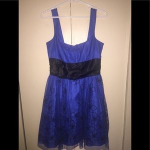 Royal blue bedazzled dress